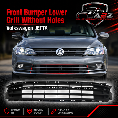 Front Bumper Lower Grill Without Holes 5C6853671P Compatible With Volkswagen  For JETTA Tag No.168