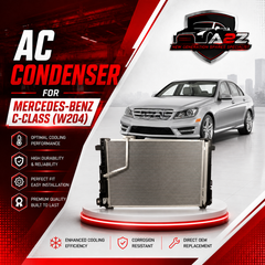 AC Condenser A2045000254 A2045000154 Compatible with MERCEDES-BENZ C-CLASS (W204) & CLS (C218) & E-CLASS (W212) (651 Engine)
