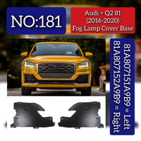 Fog Lamp Cover Set Left 81A807151A9B9 & Right 81A807152A9B9 Compatible With Audi Q2 (2016-20) Tag No.181