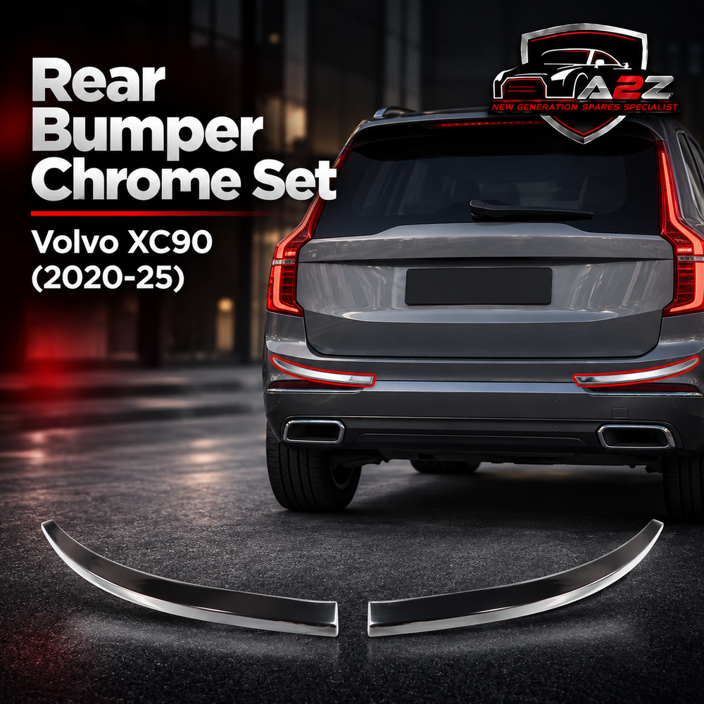 Rear Bumper Chrome Set Left 31663542 & Right 31663543 Compatible With Volvo XC90 (2020-25)