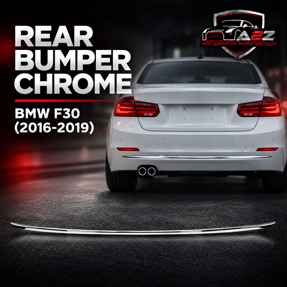 Rear Bumper Chrome 51127384572 Compatible With BMW 3 Series F30 (2016-2019) Tag No.68