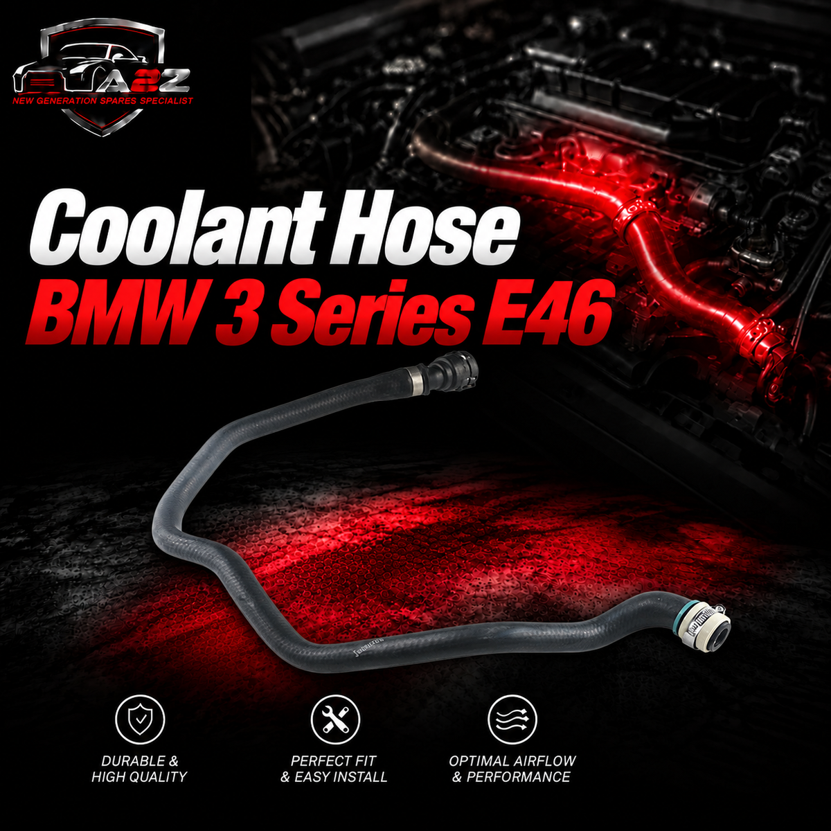 Coolant Hose 64218376153 Compatible With BMW 3 Series E46
