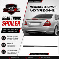 Rear Trunk Spoiler Compatible With Mercedes Benz W211 AMG Type (2002-09)