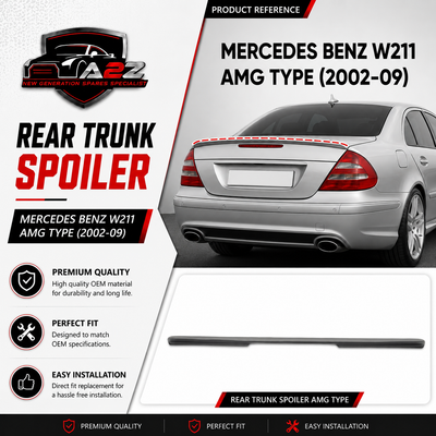 Rear Trunk Spoiler Compatible With Mercedes Benz W211 AMG Type (2002-09)