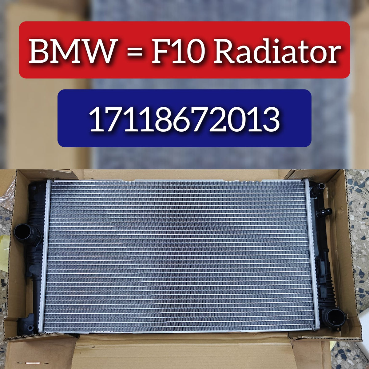Radiator 17118672013 17117627001 Compatible With BMW F10