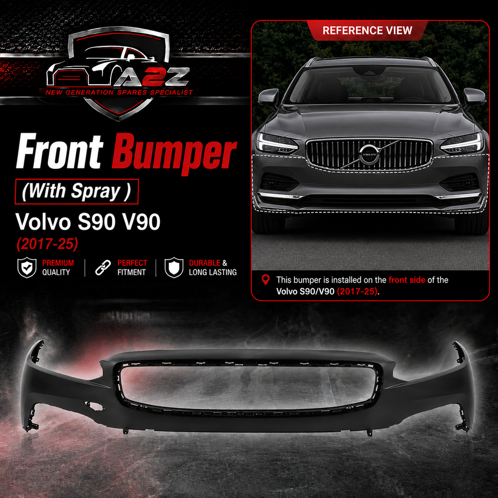 Front Bumper With Spray 39844277 39791099 Compatible With Volvo S90 V90 (2017-25)