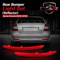 Rear Bumper Light Set (Reflactor) Left 1Z0945105 & Right 1Z0945106 Compatible With Skoda Octavia (2010-2013) Tag No.181