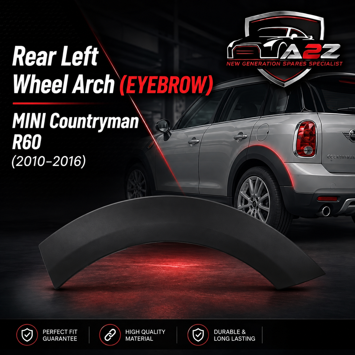 Rear Left Wheel Arch (EYEBROW ) 51779800769 Compatible With MINI COUNTRYMAN (R60) Tag No.121