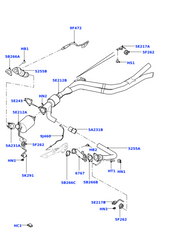 Exhaust Gas Temperature Sensor LR052169 Compatible With Range Rover Sport - L494  RANGE ROVER SPORT I (L320)