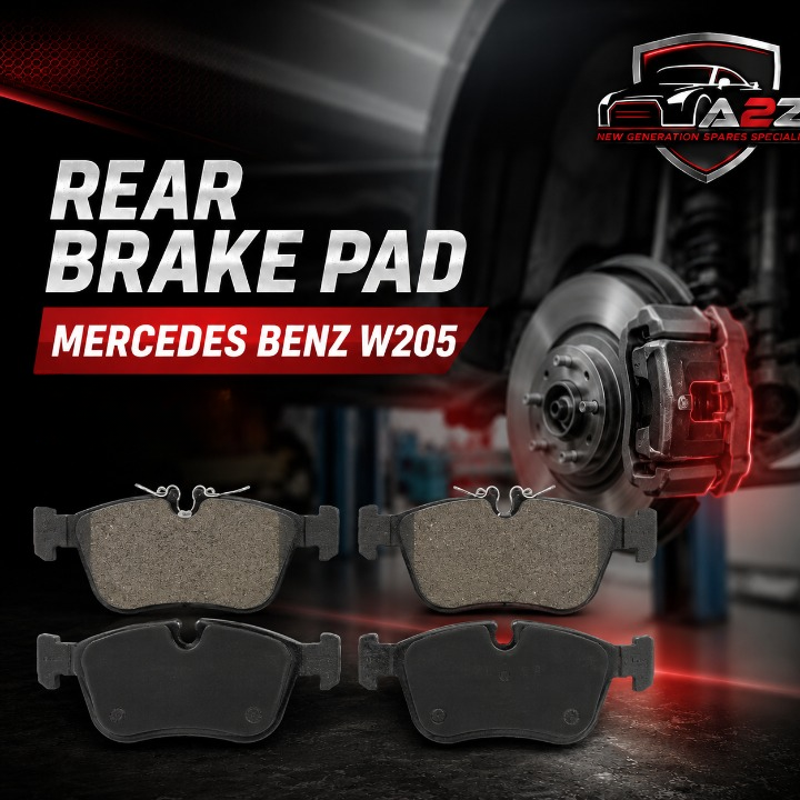 Rear Brake Pad Set 0084201420 Compatible With Mercedes Benz W205