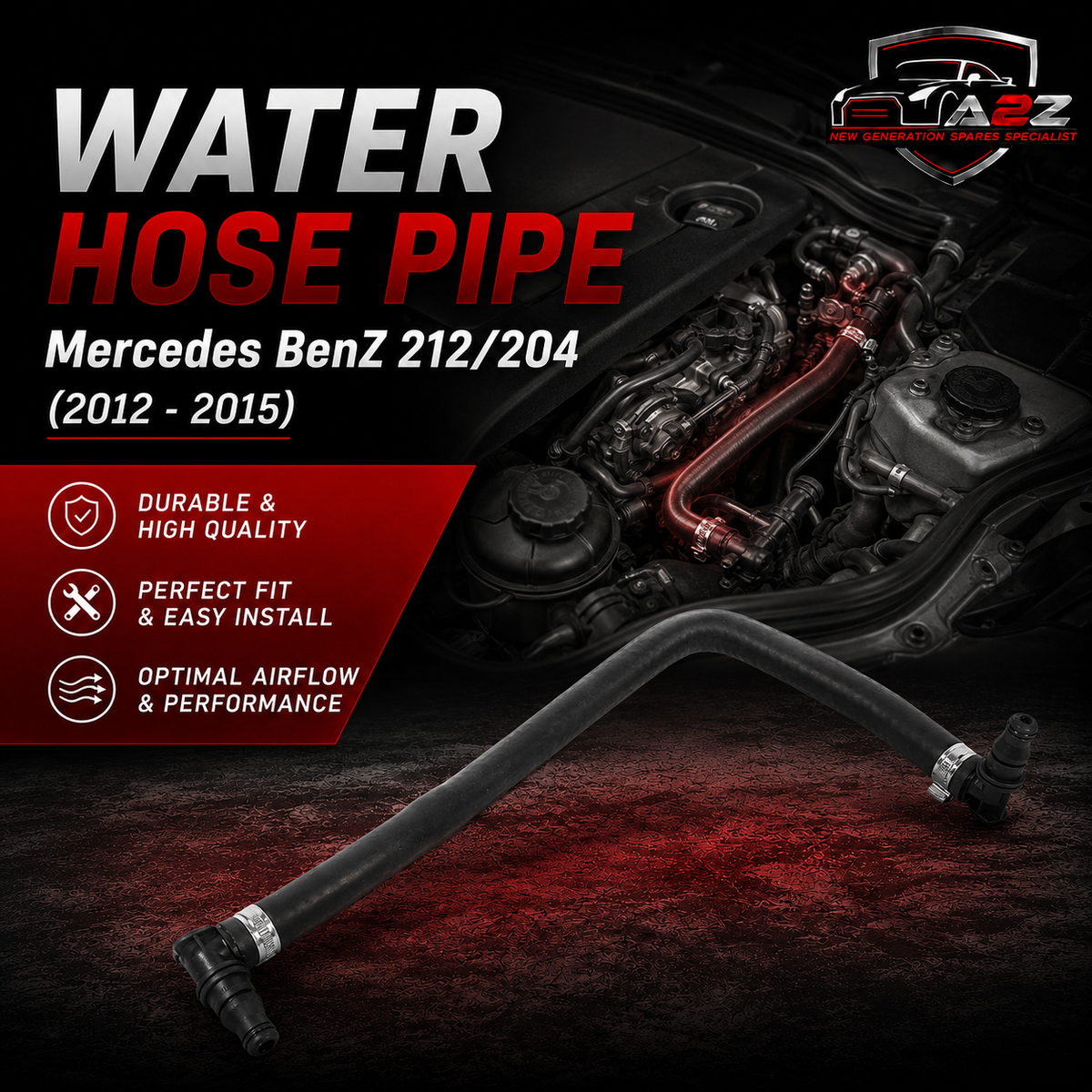 Water Hose Pipe 2045010925 A2045010925 For Mercedes-Benz C-CLASS W204 & E-CLASS W212 Tag-H-26