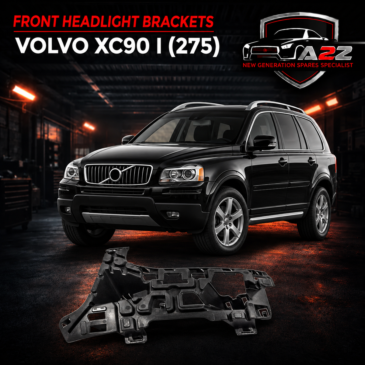 Front HeadLight Brackets Left 31353370 Right 31353371 Compatible With VOLVO XC90 I (275) Tag No.2655