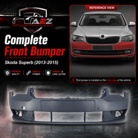 Complete Front Bumper 3T0807221L Compatible With Skoda Superb (2013-2015) Tag No.1161