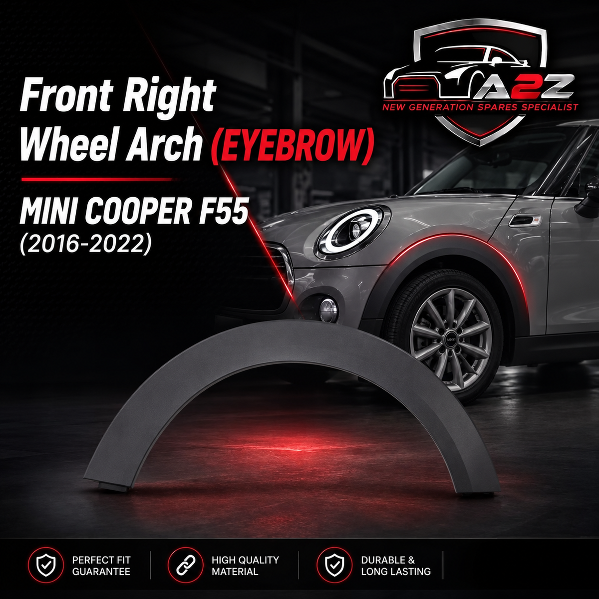 Front Right Wheel Arch (EYEBROW ) 51777300820 Compatible With MINI (F55) | MINI / COOPER Tag No.124