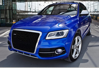 RSQ5 Black And Chrome Honeycomb Show Grill 8R0853651A Compatible With Audi = Q5 (2009-12) Tag No.145