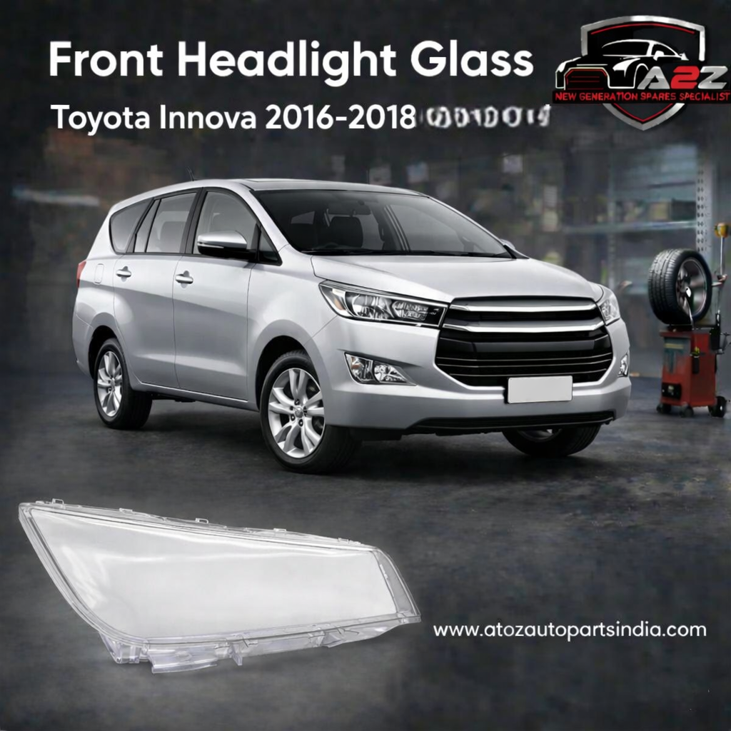 Front Headlight Glass Compatible With Toyota Innova 2016-2018