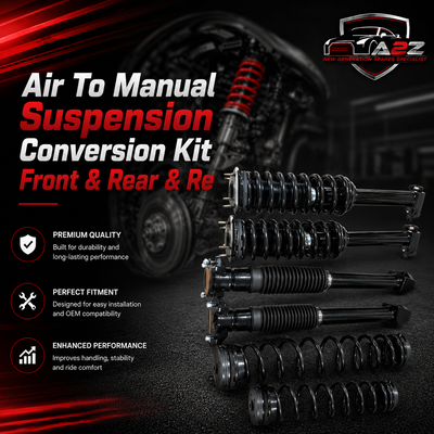 Air To Manual Suspension Conversion Kit Front & Rear (Set Of 4) Compatible With MERCEDES BENZ W166