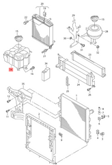 Coolant Bottle 7P0121407B 7P0121407 95810615100 95810615102 Compatible With  PORSCHE CAYENNE (92A) Tag-B-74