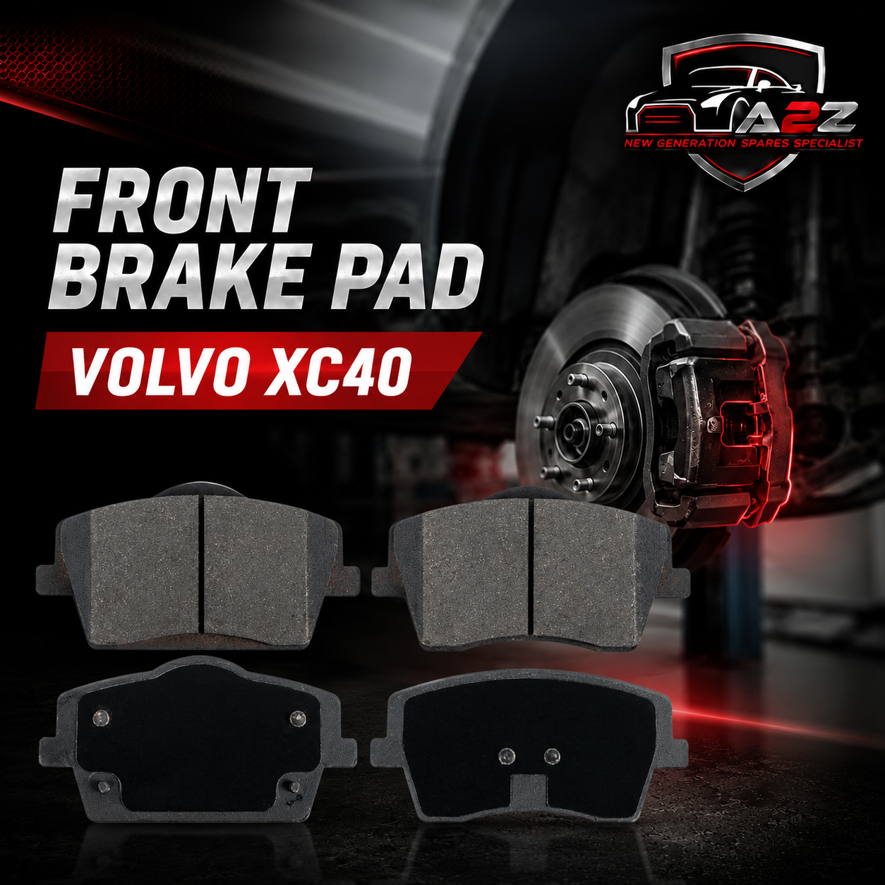 Front Brake Pad Set 32276931 & 31471407 &31471408 & 32329535 Compatible With VOLVO XC40
