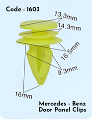 Door Panel Clips  (Set of 10) Compatible With Mercedce Benz