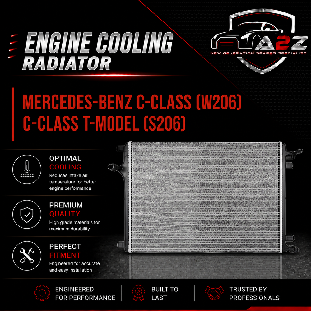 Engine Cooling Radiator 0995009900 A0995009900 Compatible with MERCEDES-BENZ C-CLASS (W206) C-CLASS T-MODEL (S206)