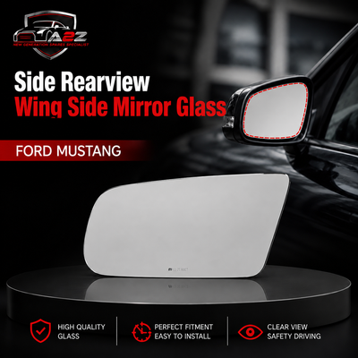 Side Rearview Wing Side Mirror Glass Left & Right Compatible With FORD MUSTANG