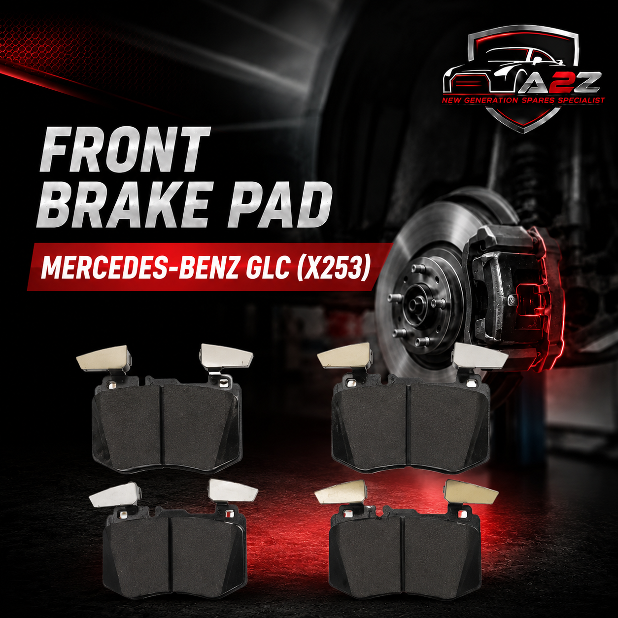 Front Brake Pad 2115201 0004208103    P50159N Compatible With MERCEDES-BENZ GLC (X253)