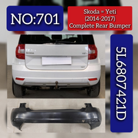 Complete Rear Bumper 5L6807421D Compatible With Skoda Yeti (2014-2017) Tag No.701