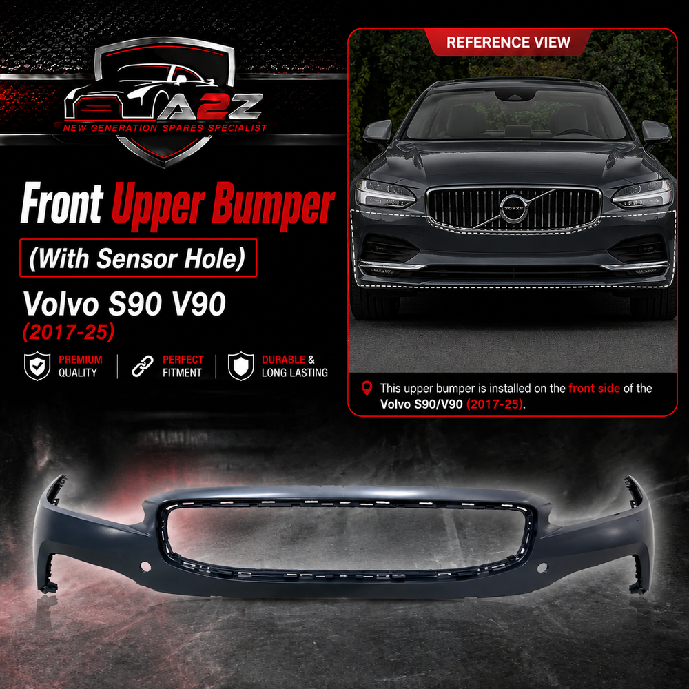 Front Bumper With Sensor 39790356 Compatible With Volvo S90 V90 (2017-25)