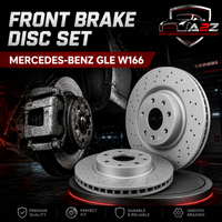 Front Brake Disc Set A1664211012 A1664211500 Compatible With MERCEDES-BENZ GLE W166
