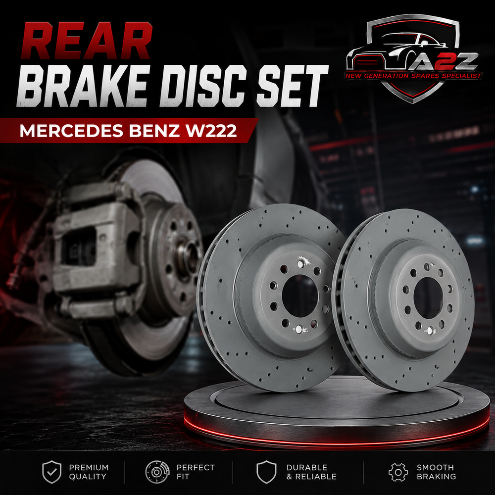 Rear Brake Disc Set 2224231500 Compatible With Mercedes Benz W222