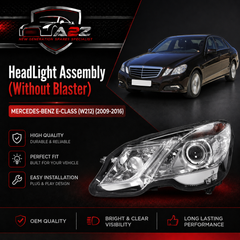 Headlight Headlamp Left A2128200939 & Right A2128201039 2128202759 A2128202759 (Without Blaster) Compatible With MERCEDES-BENZ E-CLASS (W212) (2009-2016)