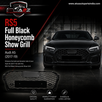 RS5 Full Black Honeycomb Show Grill Compatible With Audi = A5 (2017-19) Tag No.202