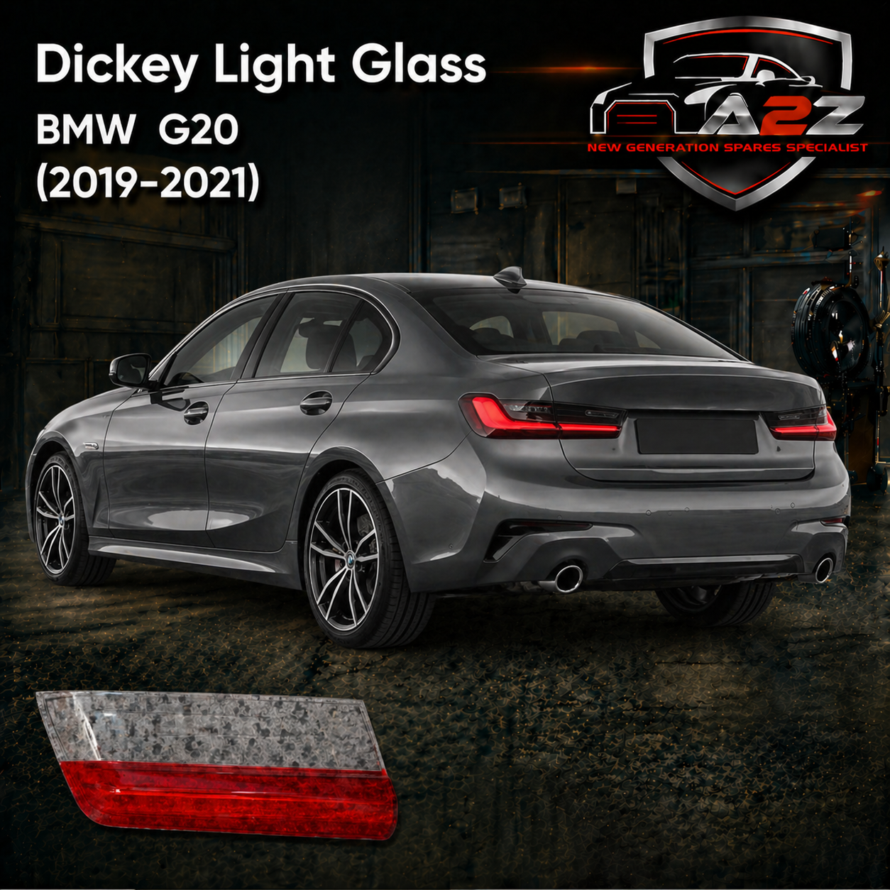 Dickey Light Glass Compatible With BMW 3 series G20 (2019-2021)
