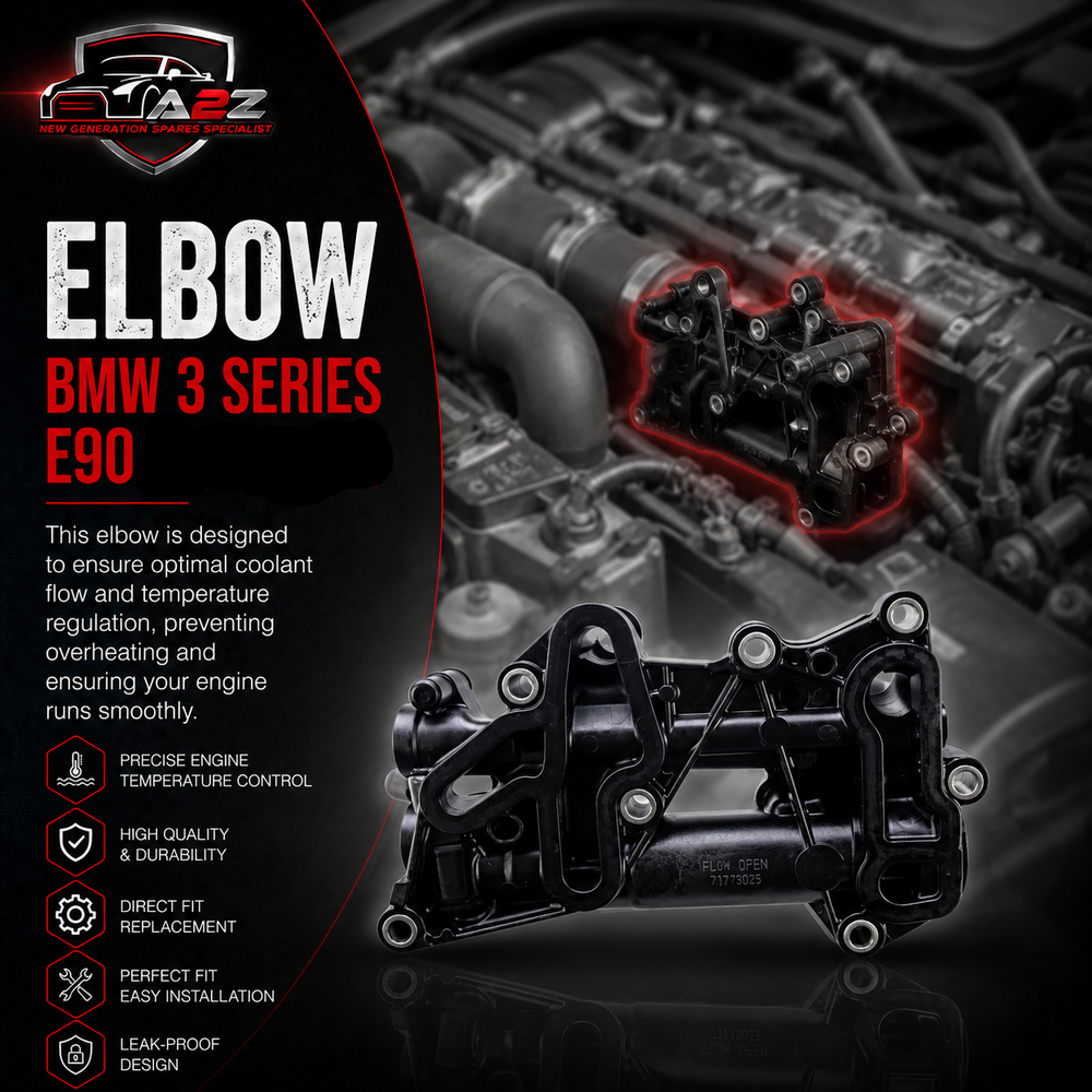 Elbow (Thermostat) 11428507694 Compatible With BMW 3 Series E90 Tag-E-80