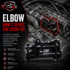 Elbow (Thermostat) 11428507694 Compatible With BMW 3 Series E90 Tag-E-80