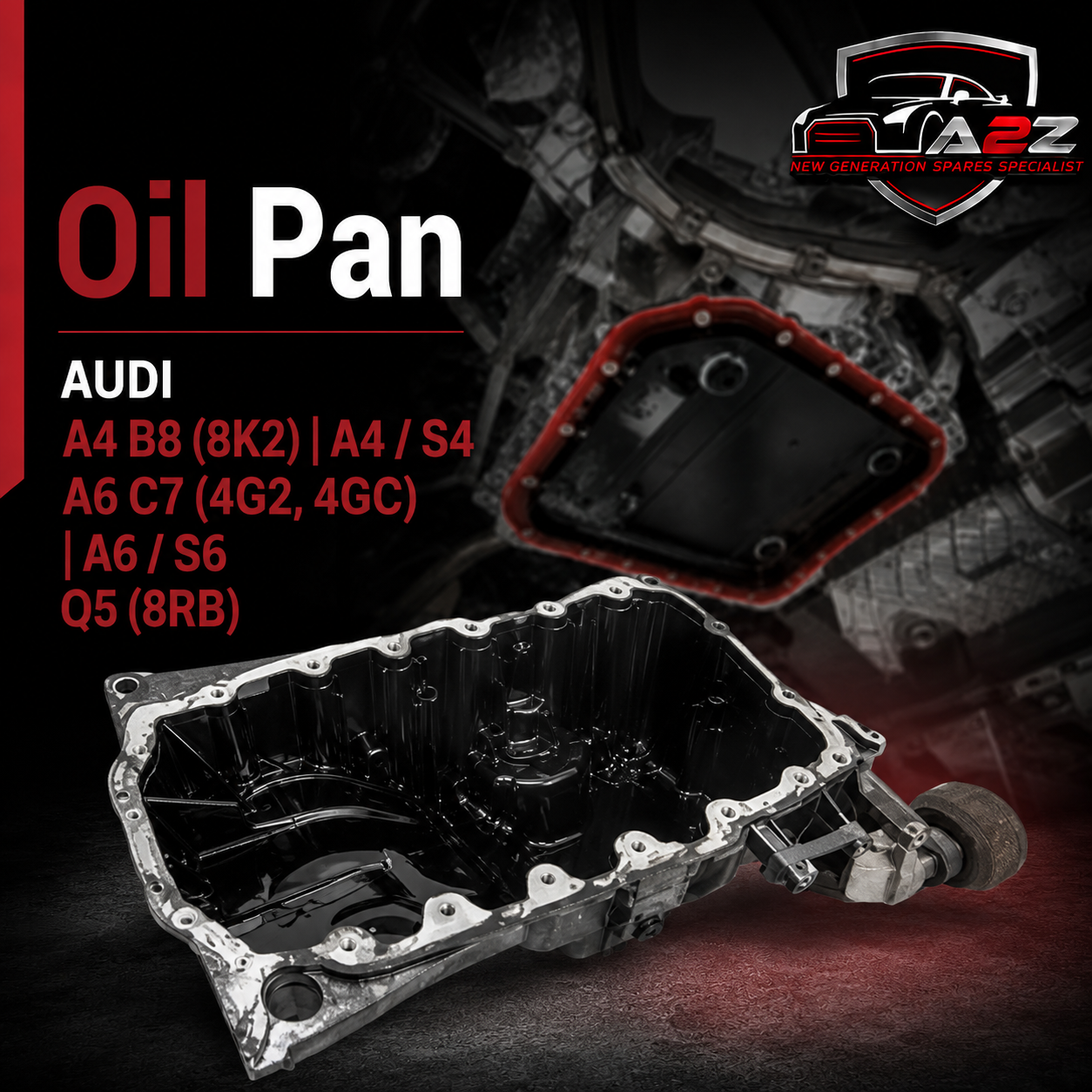 Oil Pan 03L103603k Compatible With AUDI A4 B8 (8K2) | A4 / S4 A6 C7 (4G2, 4GC) | A6 / S6 Q5 (8RB) Tag no.26