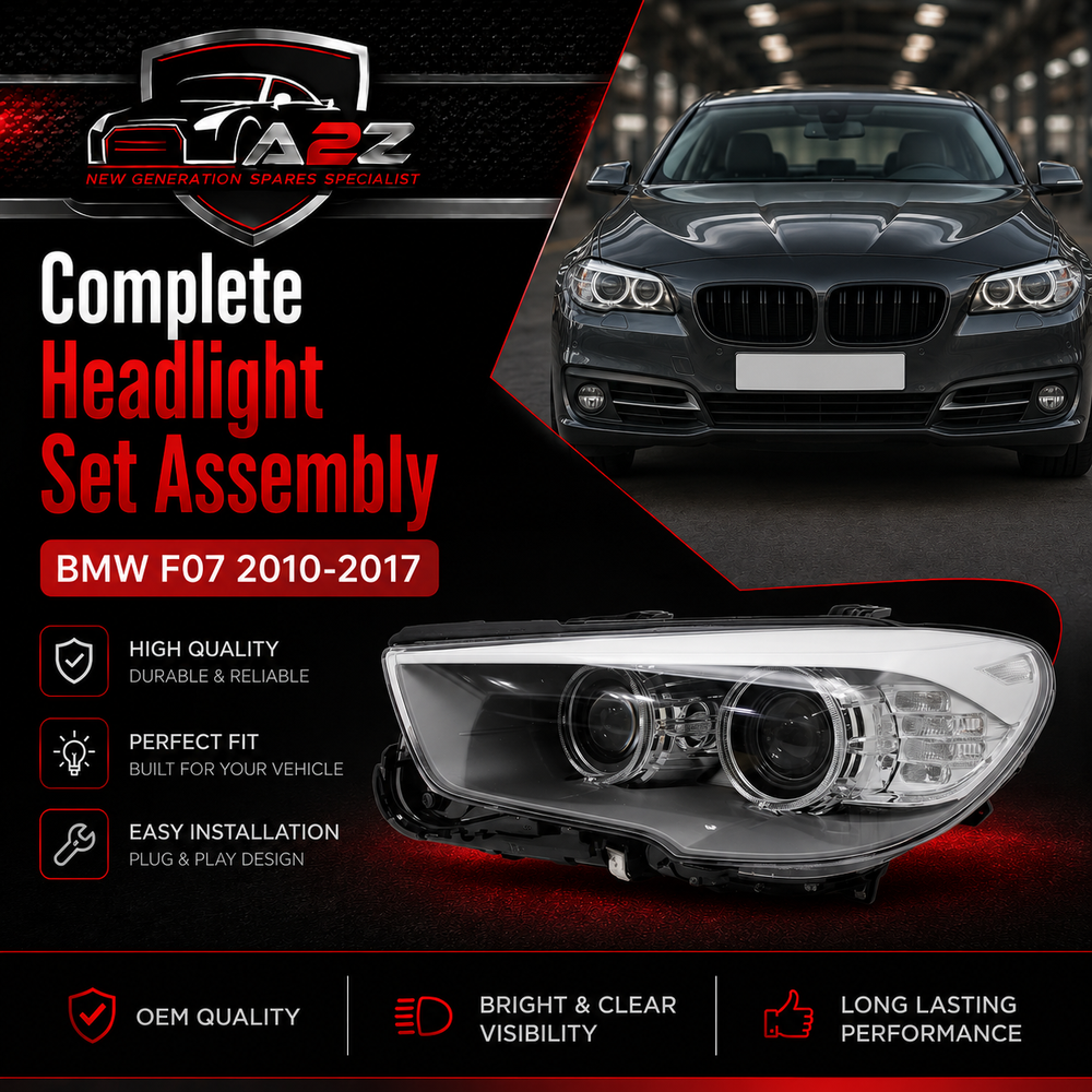 Compalete Headlight Set Left 63127262723 & Right 63127262724 Compatible With BMW F07 2010-2017