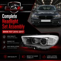 Compalete Headlight Set Left 63127262723 & Right 63127262724 Compatible With BMW F07 2010-2017