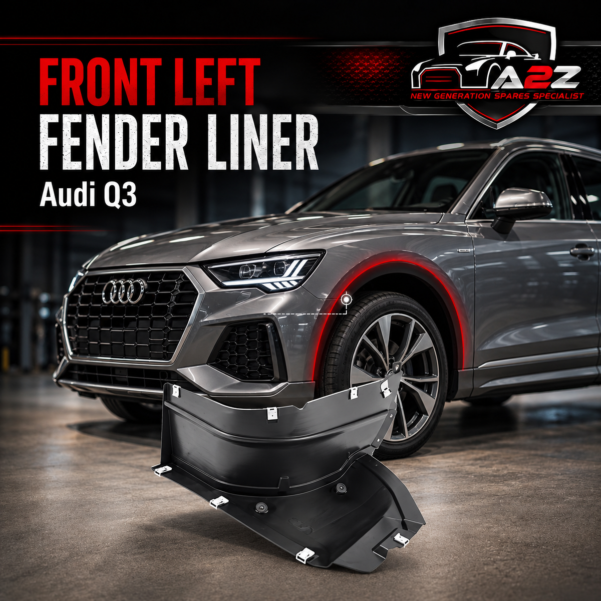 Front Left fender Liner 8U0853887A 8U0853887  Compatible With Audi Q3