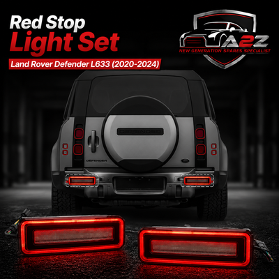 Red Stop Light Set Compatible With Land Rover Defender L633 (2020-2024)