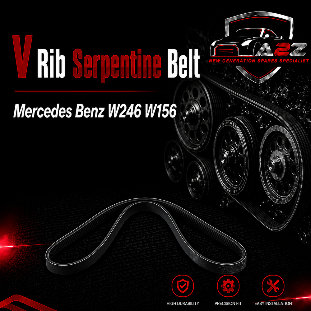 V-ribbed Serpentine Belt 0029931196 Compatible With Mercedes Benz W246 W156