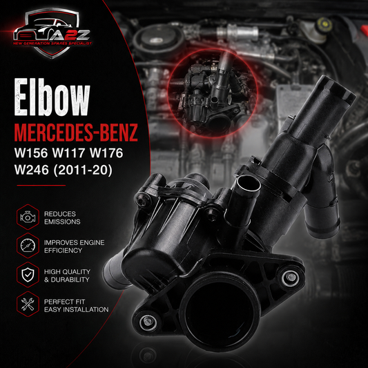 Elbow (Thermostat) 2702000615 2702000415 2702000315 Compatible With MERCEDES-BENZ A-CLASS W176 & B-CLASS W246, GLA-CLASS X156 Tag-E-24