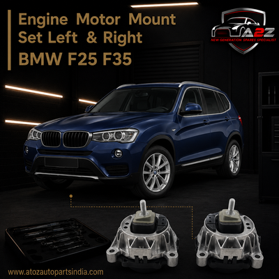 Engine Motor Mount Set Left 22116856183 & Right 22116856184 Compatible With BMW F25 F35