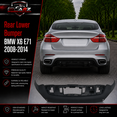 Rear Lower Bumper 51127183146 Compatible With BMW X6 E71 2006-2014 Tag No.106