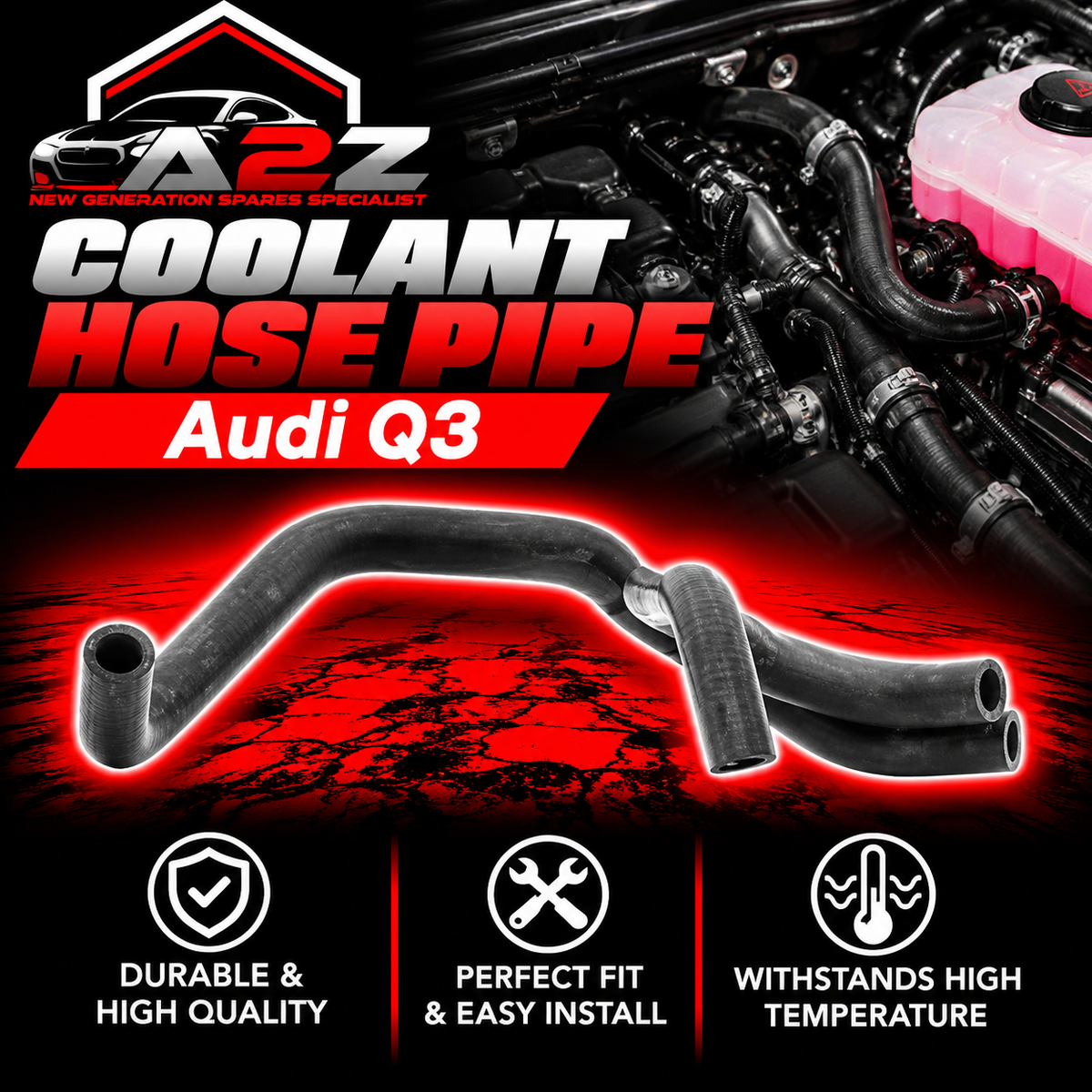 COOLANT HOSE PIPE 5N0121086D Compatible With AUDI Q3