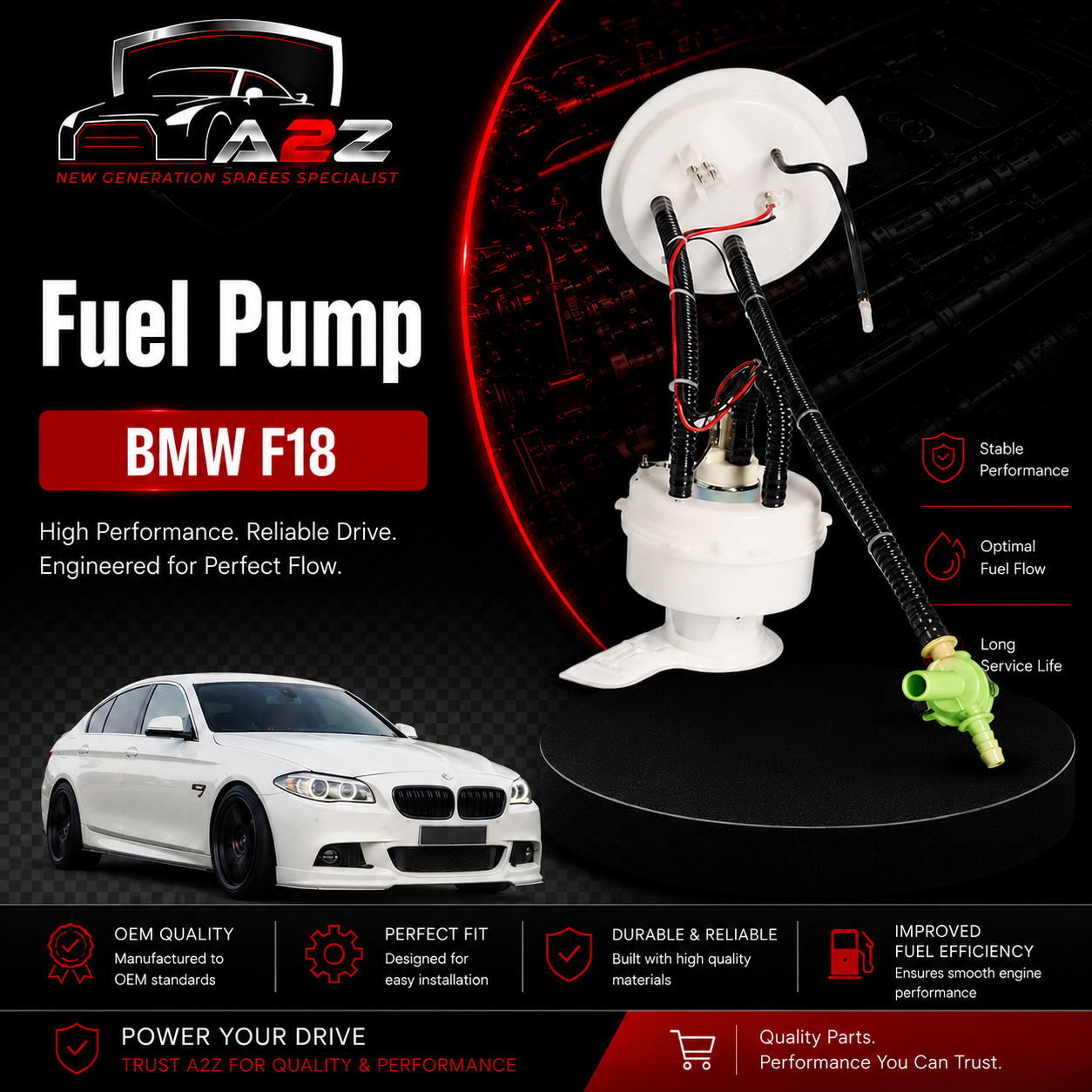Fuel Pump 16117260642 Compatible With BMW F18