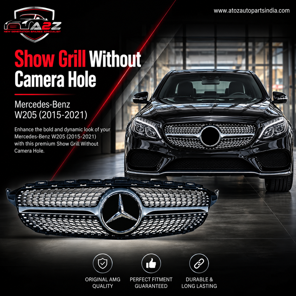 Show Grill Without Camera Hole 2058880023 A2058880023 Compatible With Mercedes-Benz C-CLASS W205 (2015-2021) Tag No.66