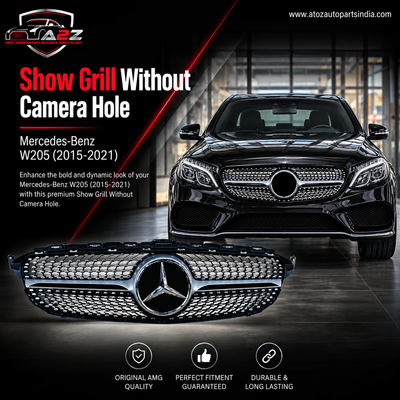 Show Grill Without Camera Hole 2058880023 A2058880023 Compatible With Mercedes-Benz C-CLASS W205 (2015-2021) Tag No.66