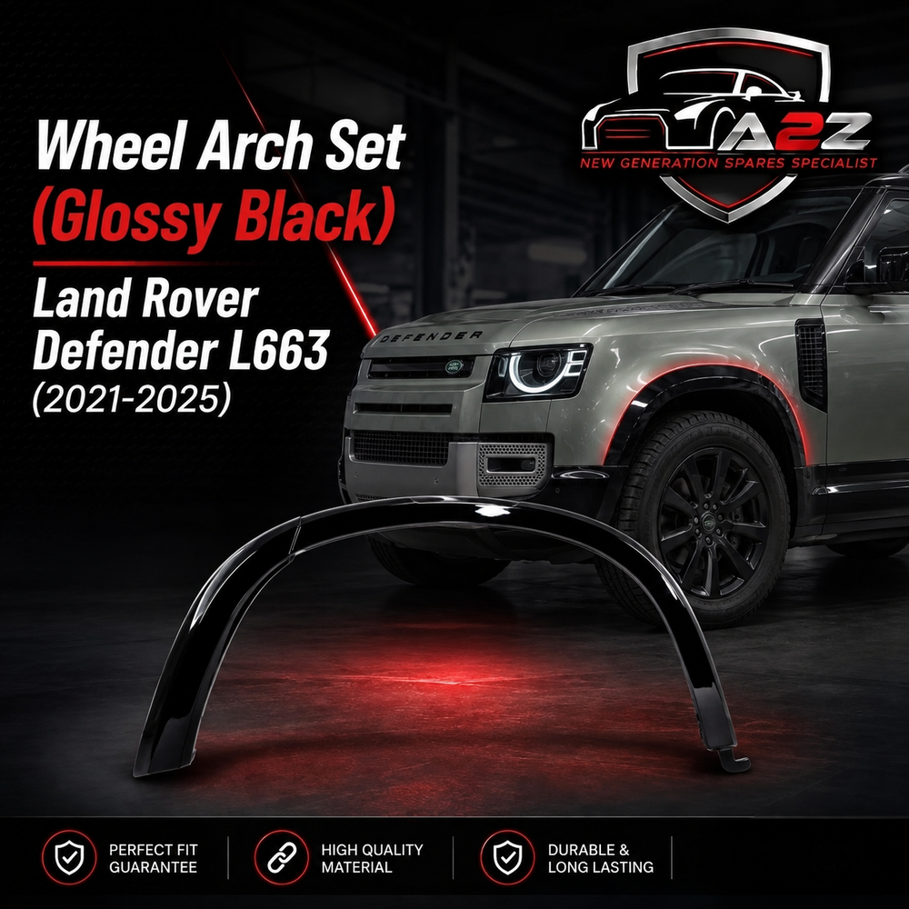 Wheel Arch Set (Glossy Black) Compatible With Land Rover Defender L663 (2021-25)